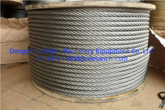 cuerda de alambre de acero 1770MPa de 6x19+FC 11m m galvanizada y Ungalvanized