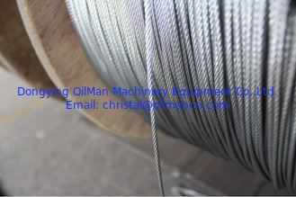 Perforación petrolífera de la cuerda de alambre de acero de 6×19 Ungalvanized API 9A FC/IWRC