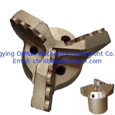 3 cuchillas Paso Tipo 6-1/2" Carburo de tungsteno Diamante PDC Drag Bit para la perforación de roca