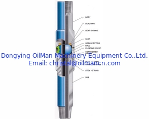 Válvula de seguridad de la abertura completa TIW del campo petrolífero del API 7-1 FOSV para la columna de sondeo