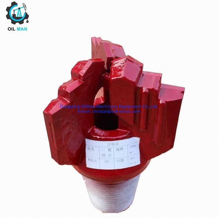2"- 17 1/2" Pozo de agua de perforación de carburo Insertar 3 cuchillas Alas Paso Tipo Drag Bit